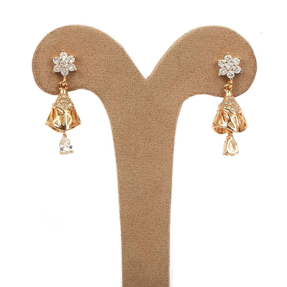 Women's Earring Jhumki - Golden, Women, Earrings & Tops, Chase Value, Chase Value