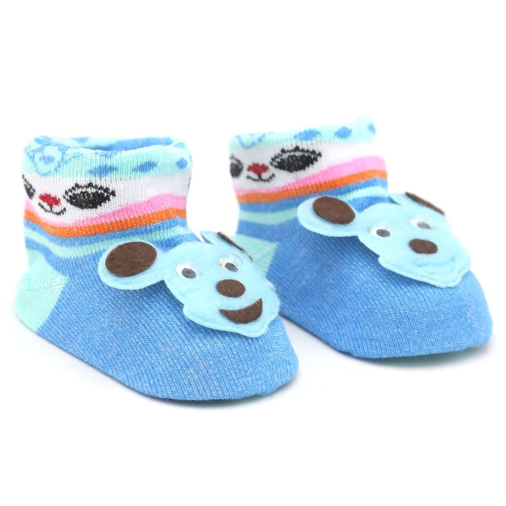 Cartier's Booties Nets - Steel Blue, Kids, NB Shoes And Socks, Chase Value, Chase Value