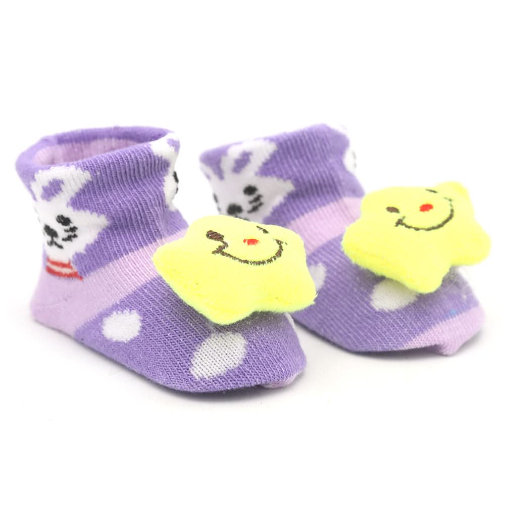 Baby Socks Booties - Purple, Kids, NB Shoes And Socks, Chase Value, Chase Value