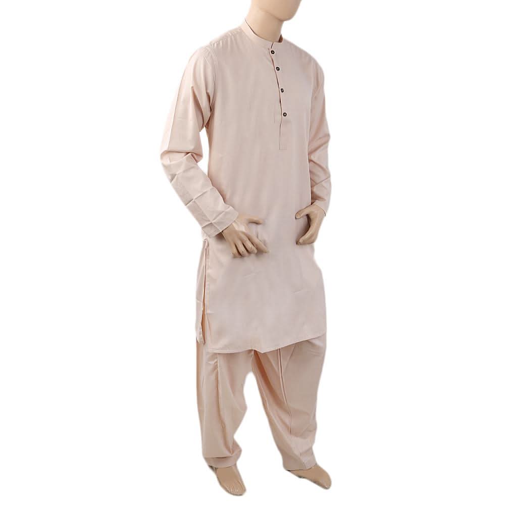 Men's Mashriq Slim Fit Suit - Light Pink, Men, Shalwar Kameez, Chase Value, Chase Value