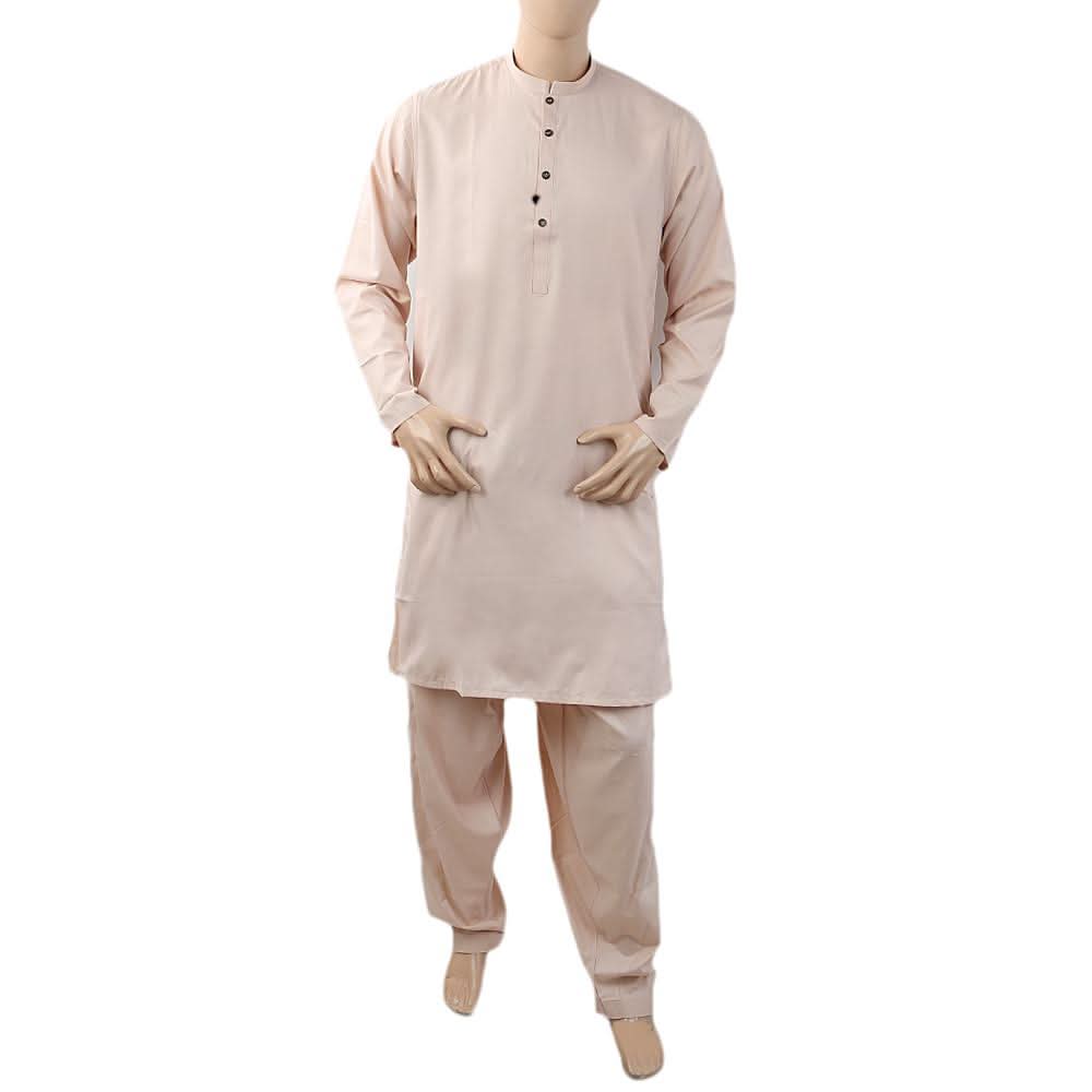 Men's Mashriq Slim Fit Suit - Light Pink, Men, Shalwar Kameez, Chase Value, Chase Value