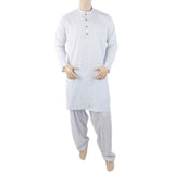 Men's Mashriq Slim Fit Suit - White, Men, Shalwar Kameez, Chase Value, Chase Value