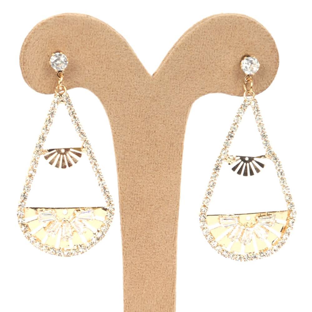 Women's Long Earring - Golden, Women, Earrings & Tops, Chase Value, Chase Value