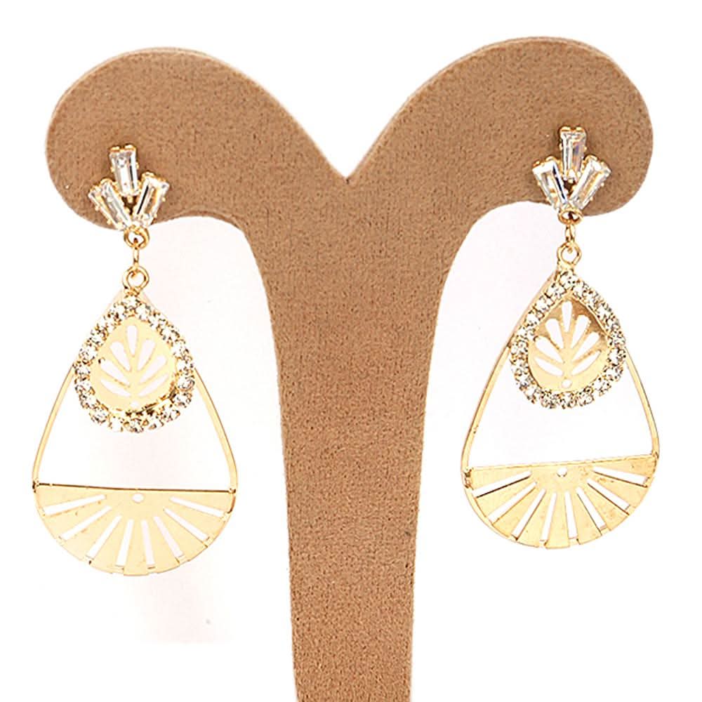 Women's Long Earing - Golden, Women, Earrings & Tops, Chase Value, Chase Value