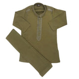 Boys Embroidered Shalwar Suit - Green, Kids, Boys Shalwar Kameez, Chase Value, Chase Value