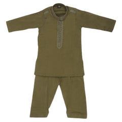Boys Embroidered Shalwar Suit - Green, Kids, Boys Shalwar Kameez, Chase Value, Chase Value