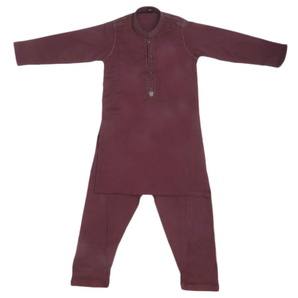 Boys Embroidered Shalwar Suit - Maroon, Kids, Boys Shalwar Kameez, Chase Value, Chase Value