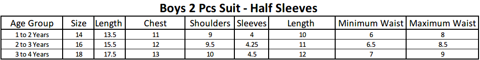 Boys Half Sleeves Suit - Green, Kids, Boys Sets And Suits, Chase Value, Chase Value