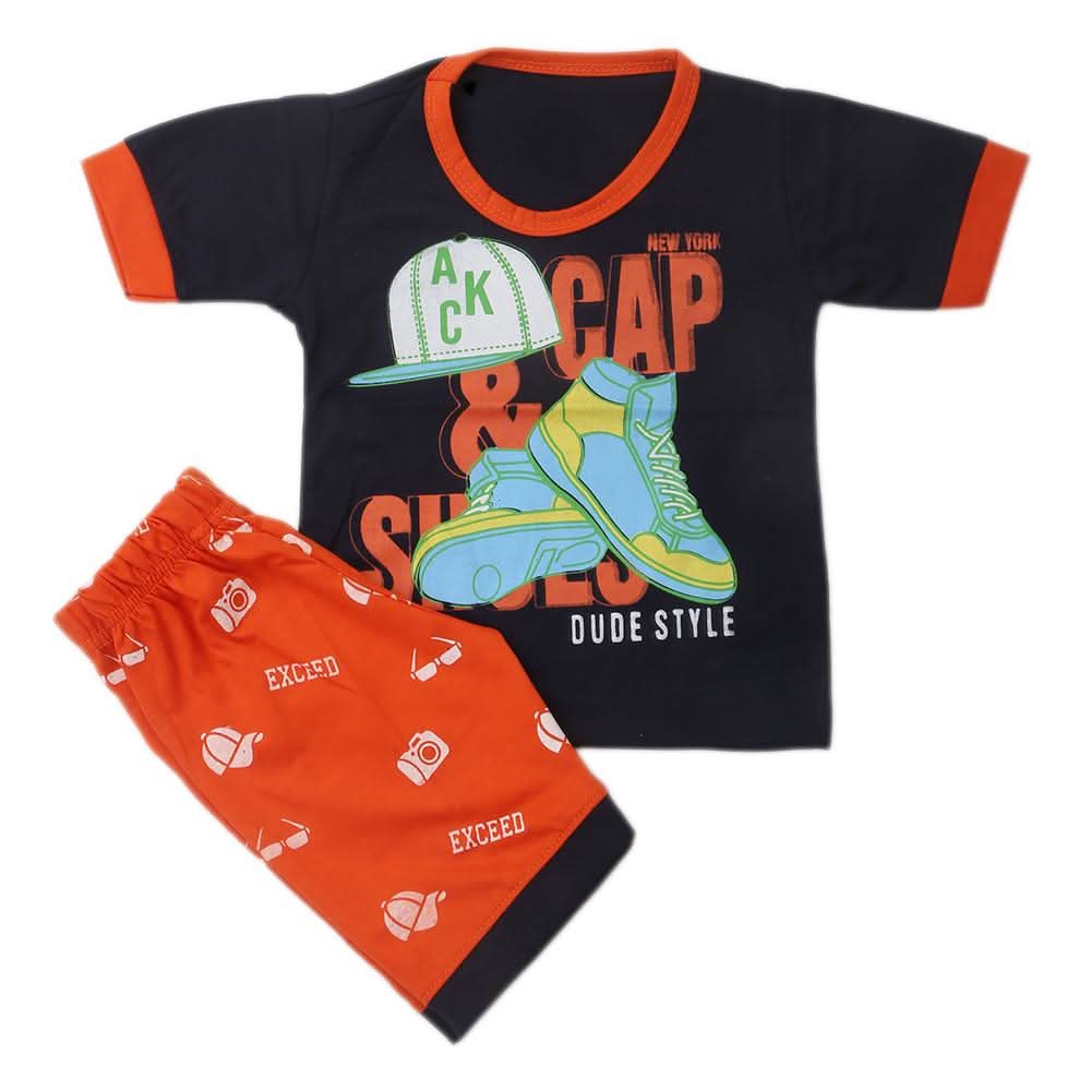 Boys Half Sleeves Suits  9076 - Navy Blue, Kids, Boys Sets And Suits, Chase Value, Chase Value
