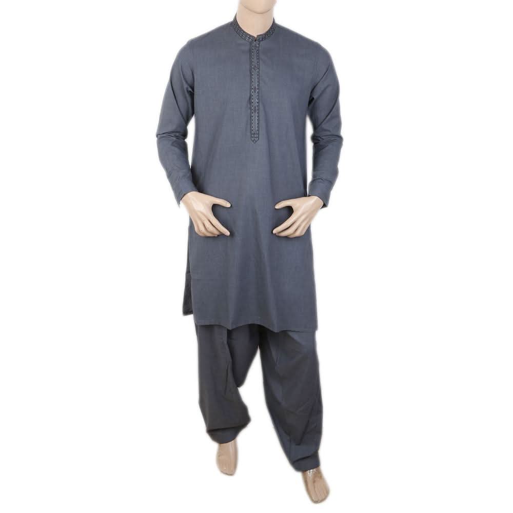 Men's Shalwar Suit - Dark Grey, Men, Shalwar Kameez, Chase Value, Chase Value