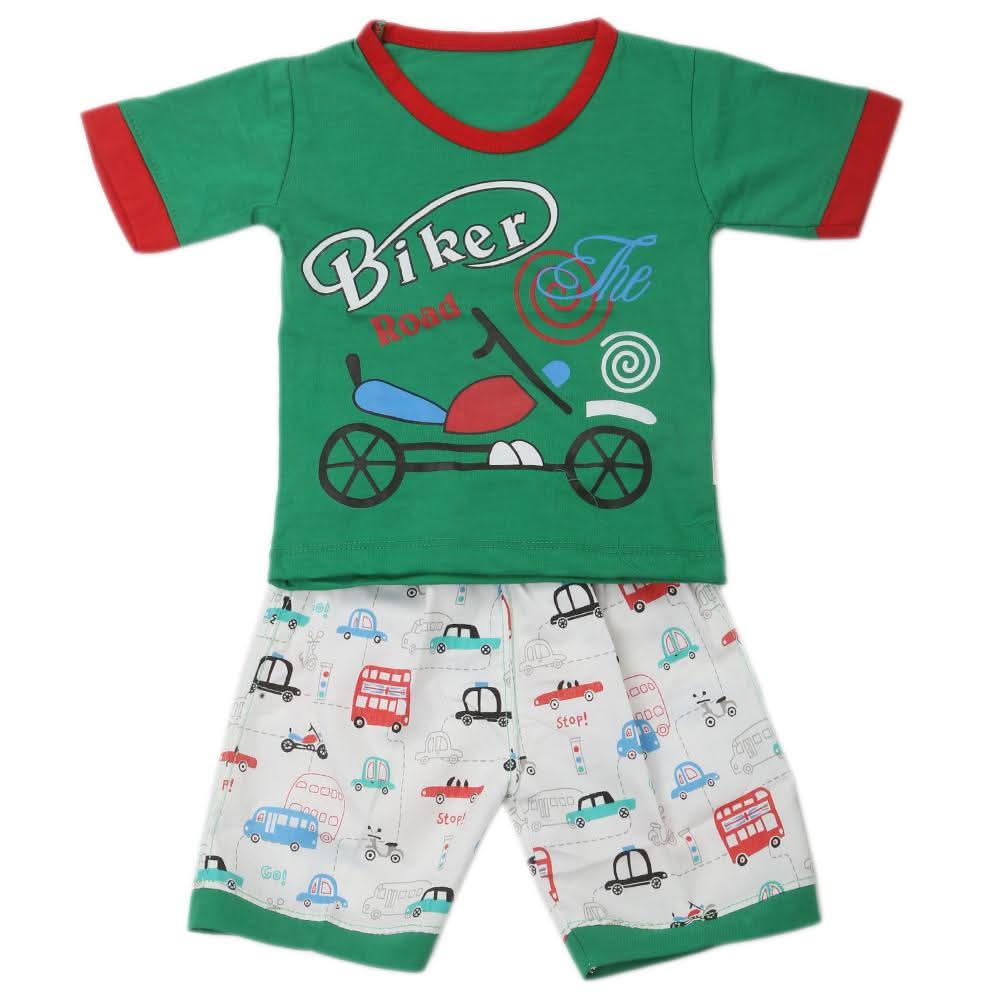 Boys Half Sleeves Suits - Green, Kids, Boys Sets And Suits, Chase Value, Chase Value