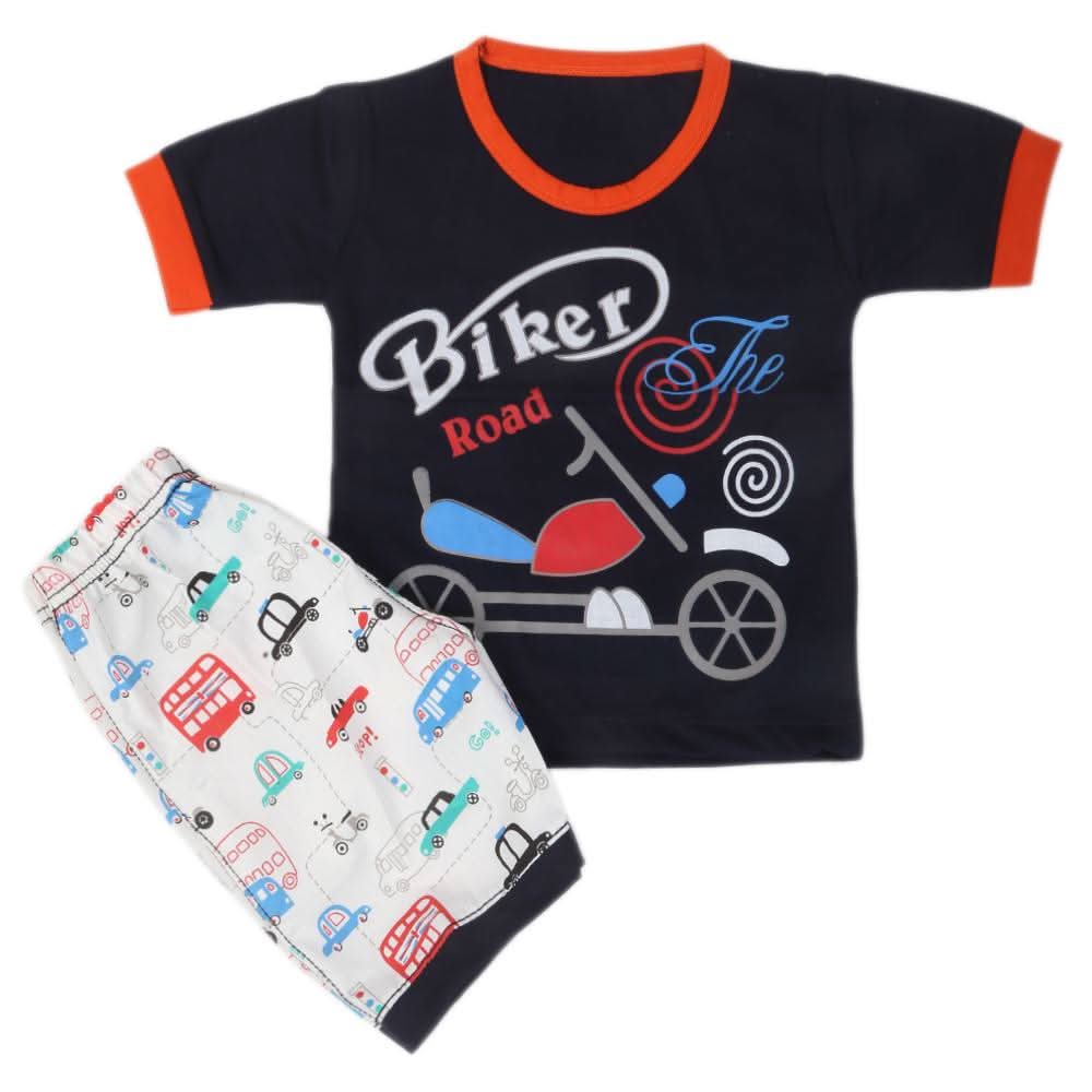 Boys Half Sleeves Suits - Navy Blue, Kids, Boys Sets And Suits, Chase Value, Chase Value