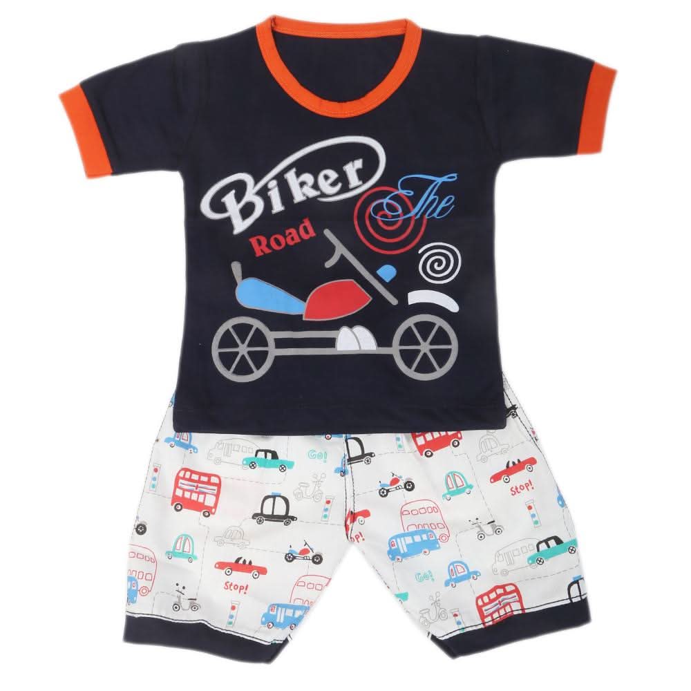 Boys Half Sleeves Suits - Navy Blue, Kids, Boys Sets And Suits, Chase Value, Chase Value