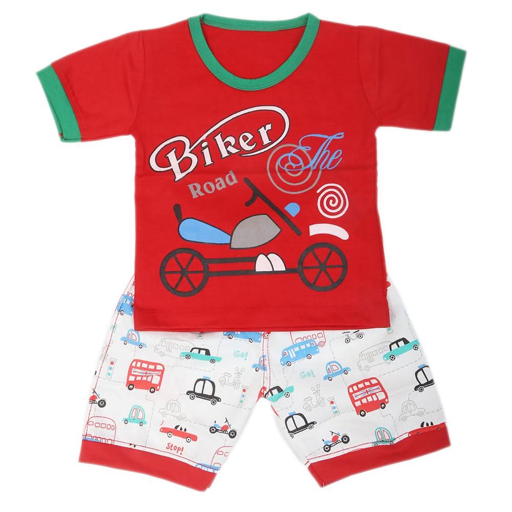 Boys Half Sleeves Suits  9105 - Red, Kids, Boys Sets And Suits, Chase Value, Chase Value