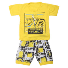Boys Half Sleeves Suits  9106 - Yellow, Kids, Boys Sets And Suits, Chase Value, Chase Value