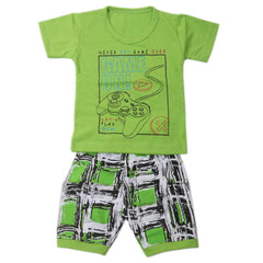 Boys Half Sleeves Suits  9107 - Green, Kids, Boys Sets And Suits, Chase Value, Chase Value