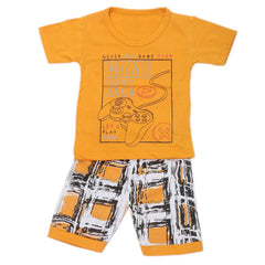 Boys Half Sleeves Suits  9107 - Orange, Kids, Boys Sets And Suits, Chase Value, Chase Value