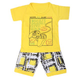 Boys Half Sleeves Suits  9107 - Yellow, Kids, Boys Sets And Suits, Chase Value, Chase Value