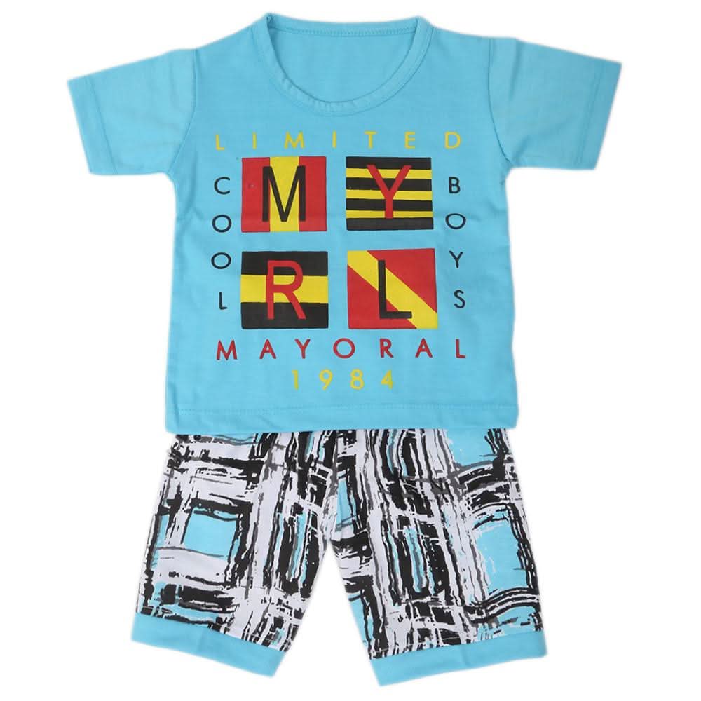 Boys Half Sleeves Suits  9108 - Blue, Kids, Boys Sets And Suits, Chase Value, Chase Value