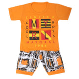 Boys Half Sleeves Suits  9108 - Orange, Kids, Boys Sets And Suits, Chase Value, Chase Value