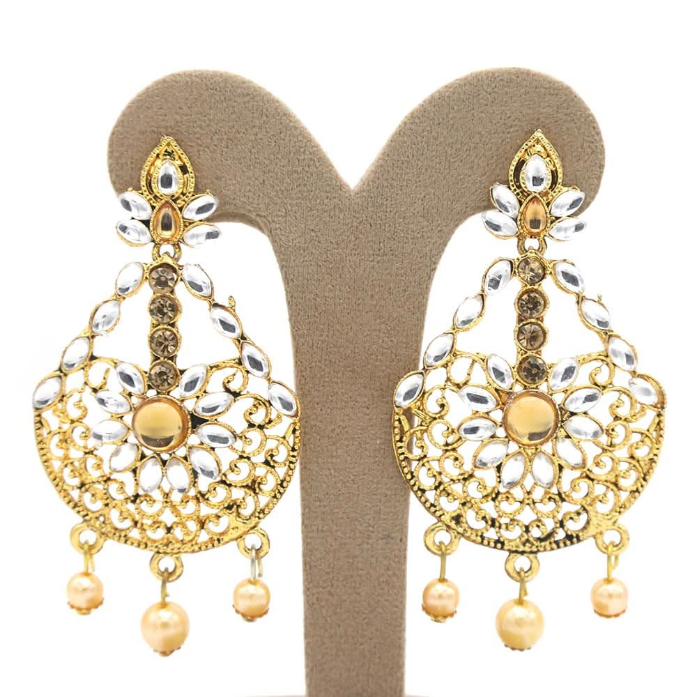 Women's Earring - Golden, Women, Earrings & Tops, Chase Value, Chase Value