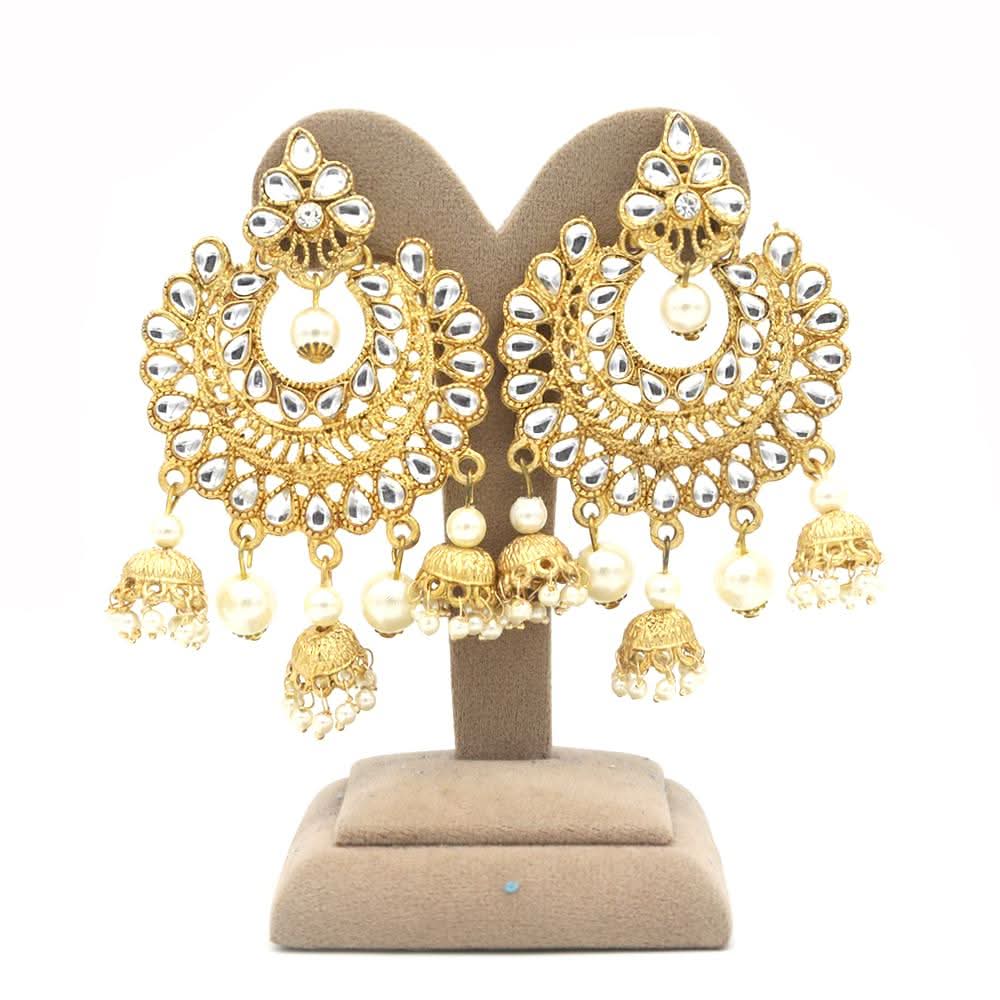 Women's Earring - Golden, Women, Earrings & Tops, Chase Value, Chase Value