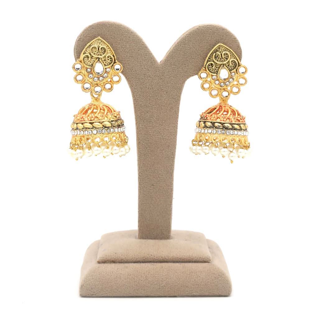 Women's Jhumki - Golden, Women, Earrings & Tops, Chase Value, Chase Value