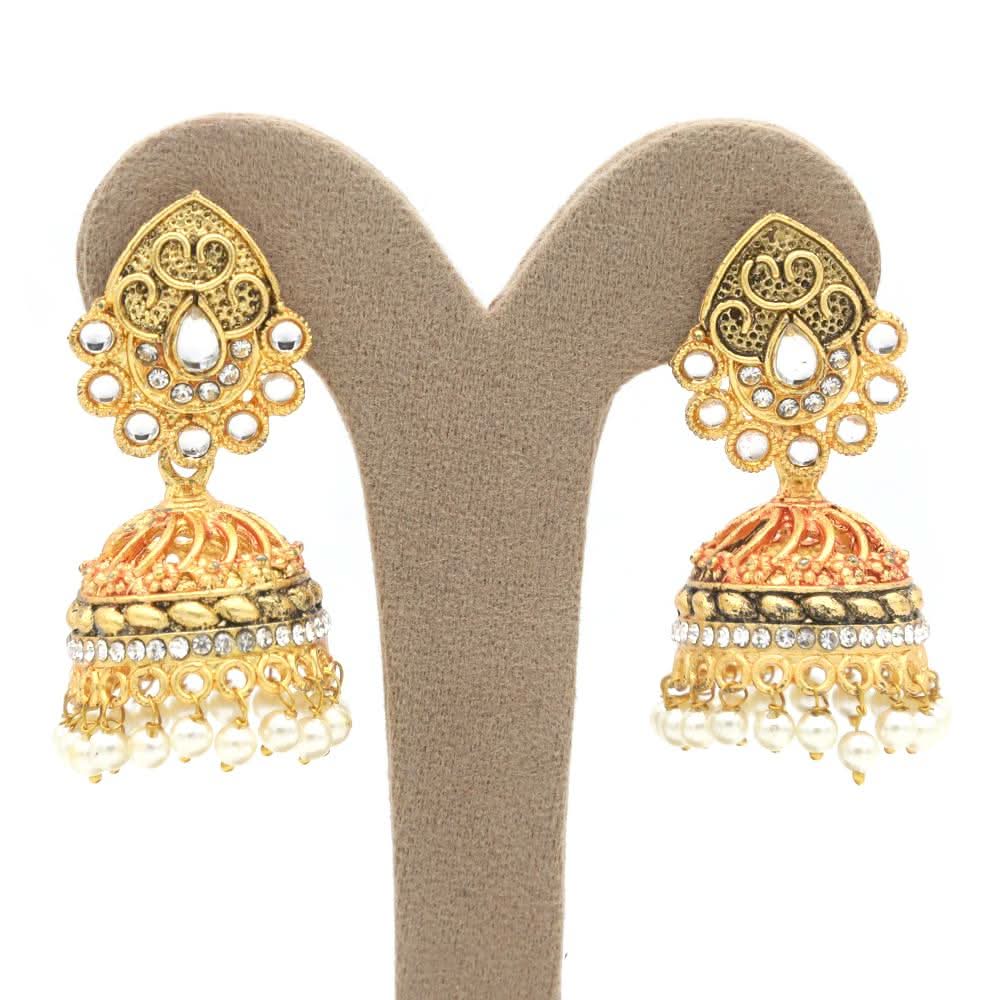 Women's Jhumki - Golden, Women, Earrings & Tops, Chase Value, Chase Value
