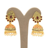 Women's Jhumki - Golden Red, Women, Earrings & Tops, Chase Value, Chase Value
