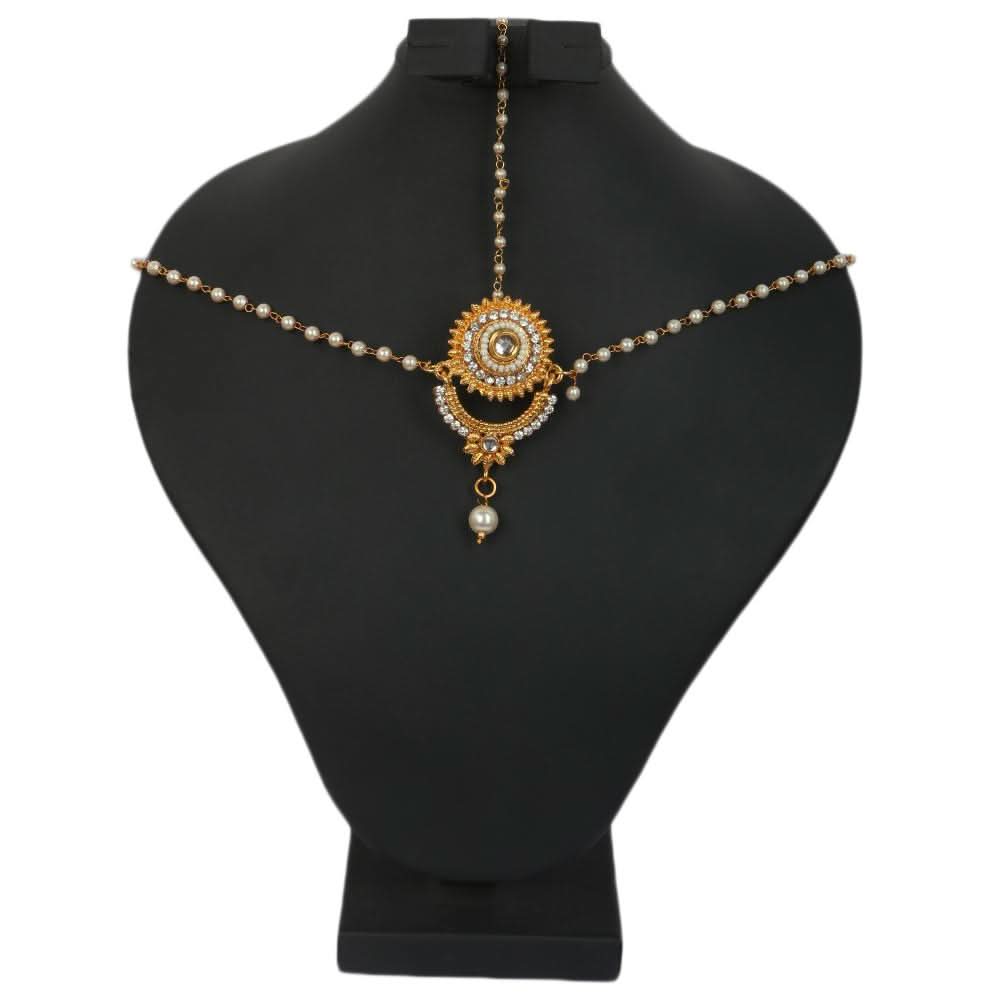 Women's Matha Patti - Golden, Women, Hair And Head Jewellery, Chase Value, Chase Value