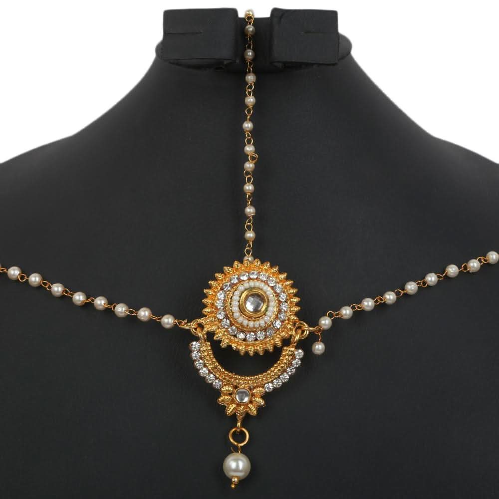 Women's Matha Patti - Golden, Women, Hair And Head Jewellery, Chase Value, Chase Value