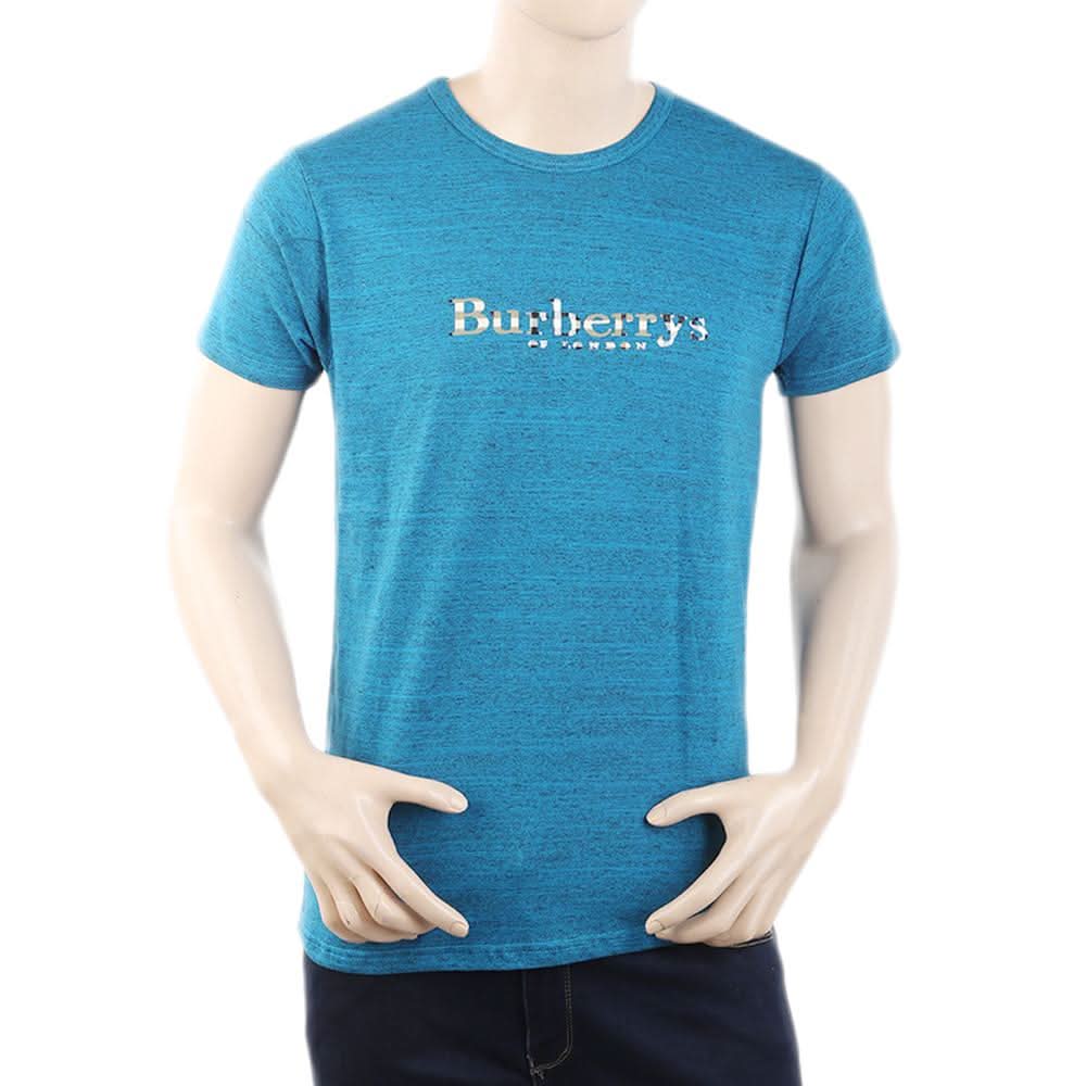 Men's Half Sleeves T-Shirt - Steel Blue, Men, T-Shirts And Polos, Chase Value, Chase Value
