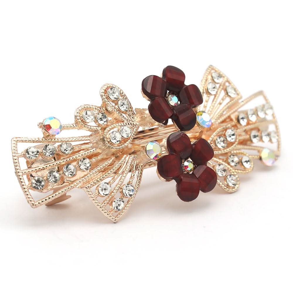 Women's Hair Pins (AY-146) - Maroon Golden, Women, Hair And Head Jewellery, Chase Value, Chase Value