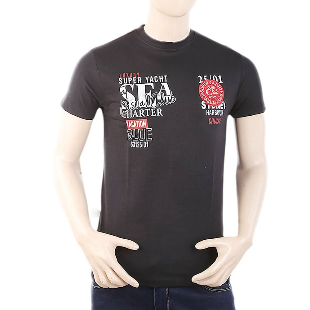 Men's Half Sleeves T-Shirt - Black, Men, T-Shirts And Polos, Chase Value, Chase Value