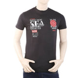 Men's Half Sleeves T-Shirt - Black, Men, T-Shirts And Polos, Chase Value, Chase Value