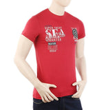 Men's Half Sleeves T-Shirt - Red, Men, T-Shirts And Polos, Chase Value, Chase Value