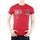 Men's Half Sleeves T-Shirt - Red, Men, T-Shirts And Polos, Chase Value, Chase Value