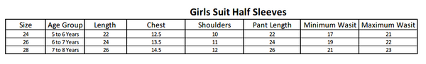 Girls Half Sleeves Suit 365 - Navy Blue, Kids, Girls Sets And Suits, Chase Value, Chase Value