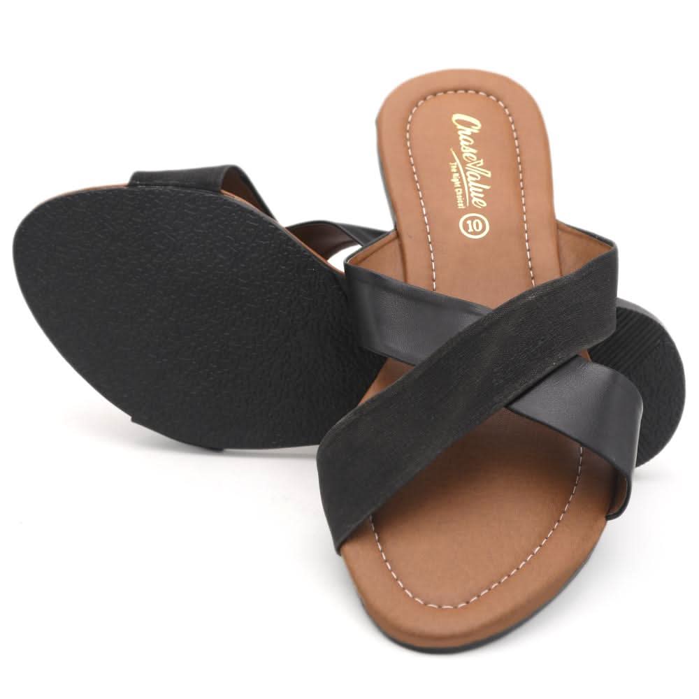 Women's Slipper R-209 - Black, Women, Sandals, Chase Value, Chase Value