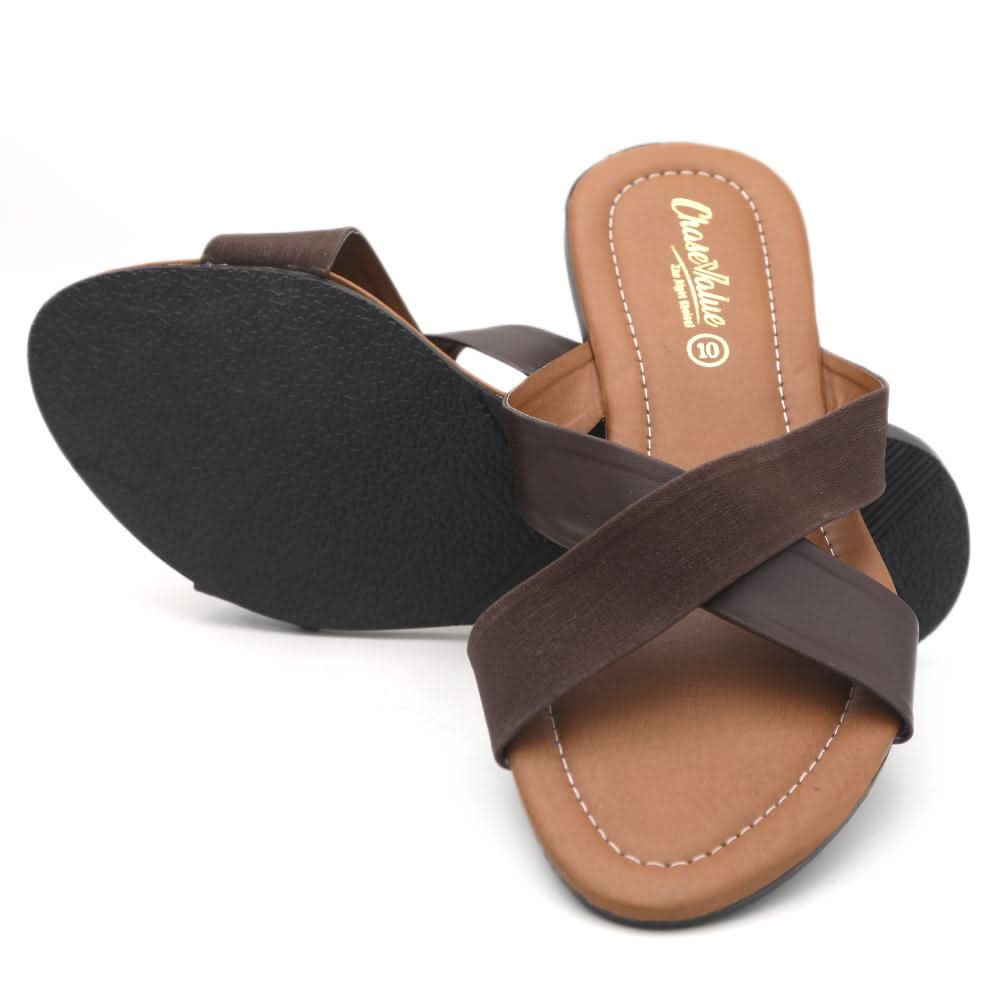 Women's Slipper R-209 - Brown, Women, Sandals, Chase Value, Chase Value