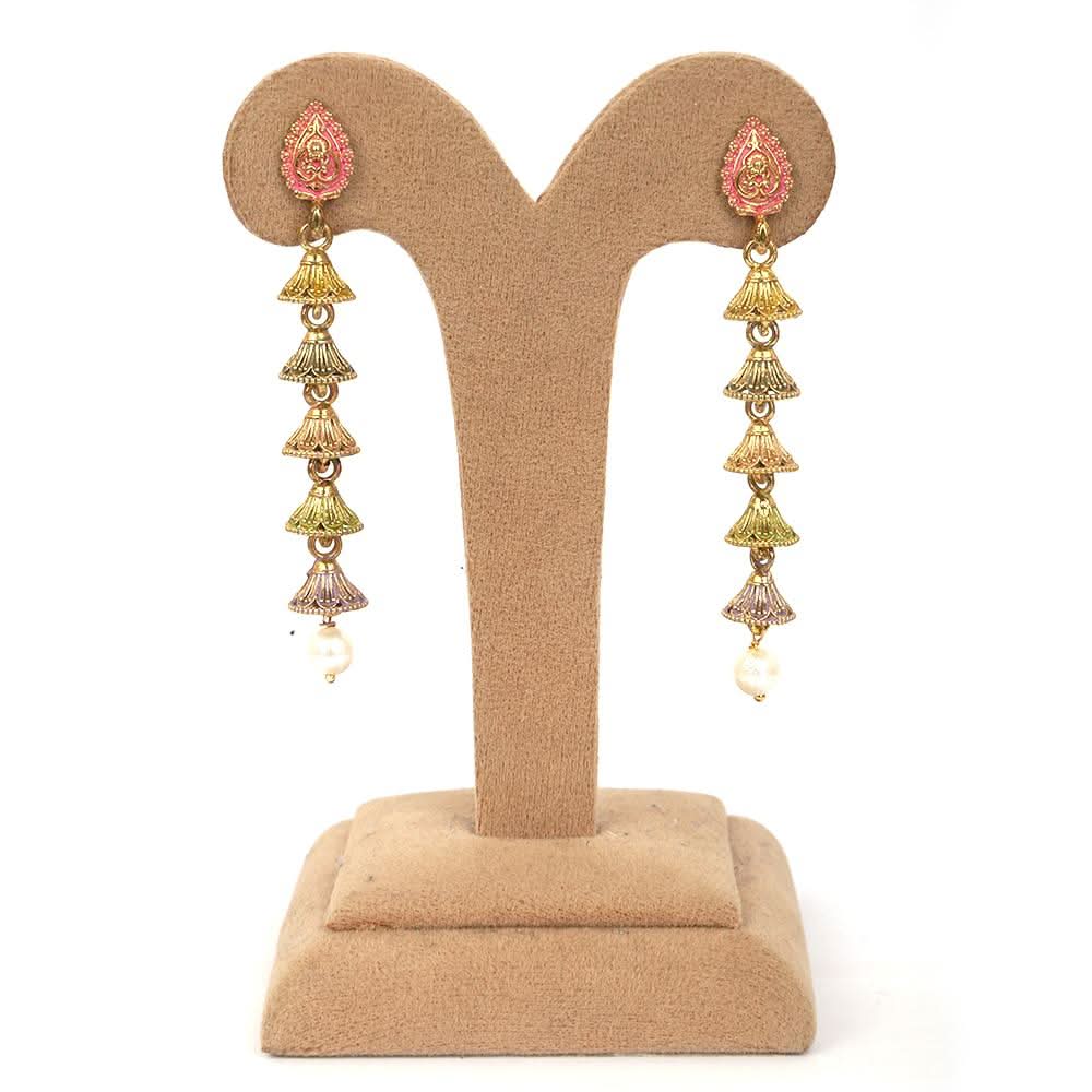 Women's Jhumki - Golden, Women, Earrings & Tops, Chase Value, Chase Value