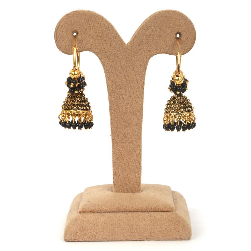 Women's Jhumki - Black, Women, Earrings & Tops, Chase Value, Chase Value