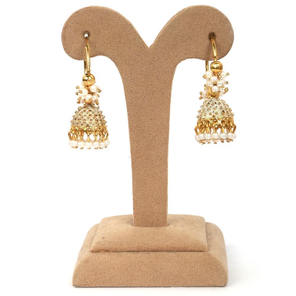 Women's Jhumki - White, Women, Earrings & Tops, Chase Value, Chase Value