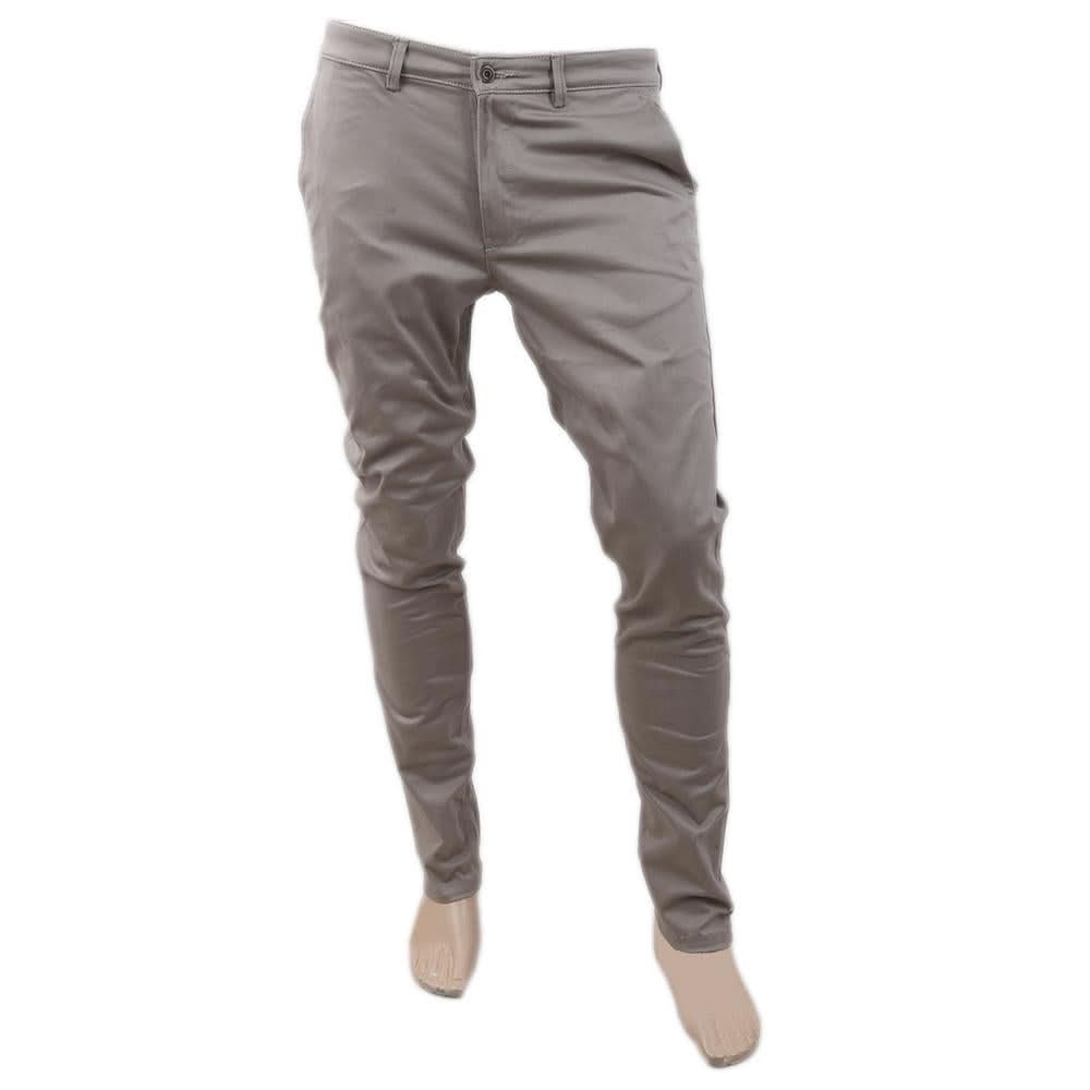 Men's Zara Man Fancy Cotton Chino Pant - Grey, Men, Casual Pants And Jeans, Chase Value, Chase Value