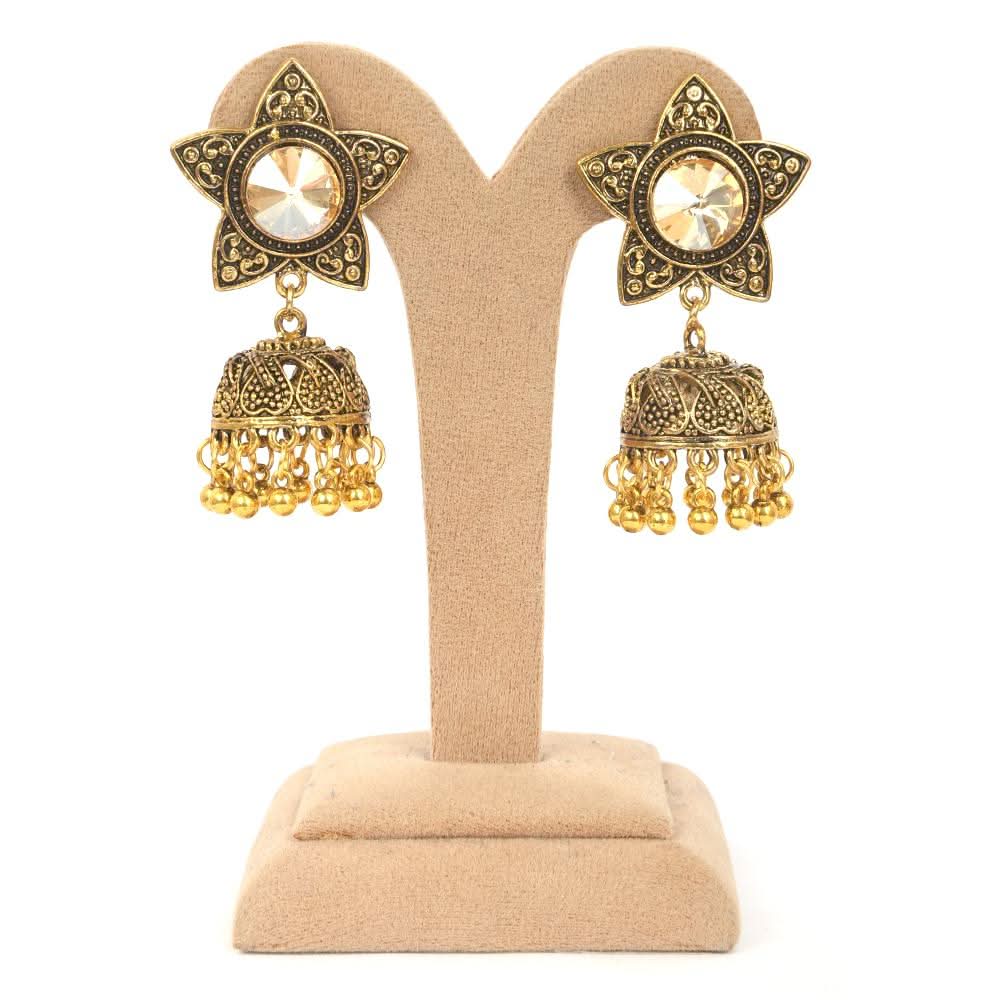 Women's Earring Jhumki - Copper, Women, Earrings & Tops, Chase Value, Chase Value