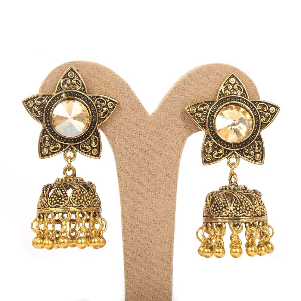 Women's Earring Jhumki - Copper, Women, Earrings & Tops, Chase Value, Chase Value