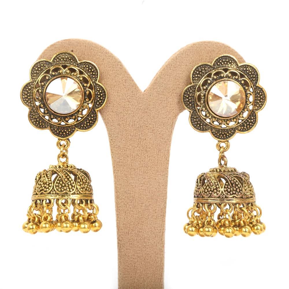 Women's Earring Jhumki - Copper, Women, Earrings & Tops, Chase Value, Chase Value