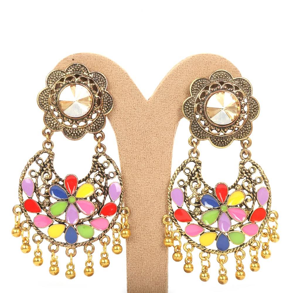 Women's Earring Jhumki - Multi, Women, Earrings & Tops, Chase Value, Chase Value