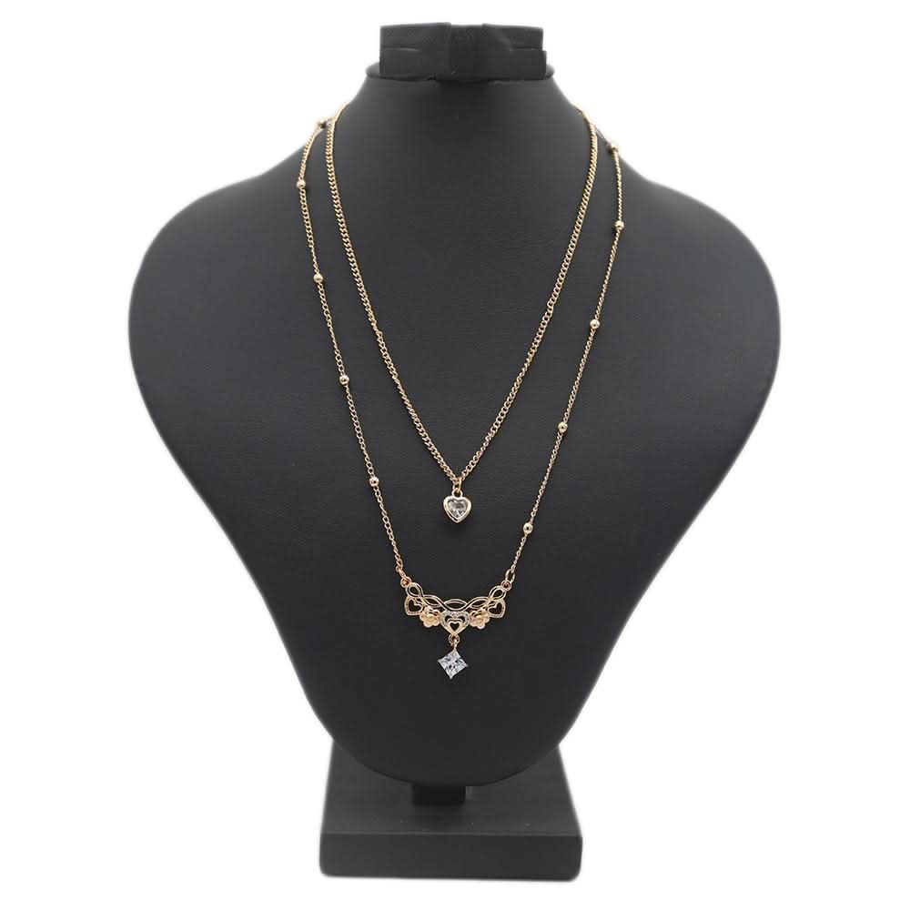 Women's Double Chain Locket - Golden, Women, Chains & Lockets, Chase Value, Chase Value