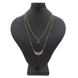 Women's Double Chain Locket - Maroon, Women, Chains & Lockets, Chase Value, Chase Value